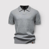 Gottlieb™ | Poloshirt ohne Knopfleiste