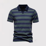 Theo™ | Luftiges gestreiftes Poloshirt für den Sommer