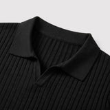 Martin™ | Strickpoloshirt mit Rippkragen