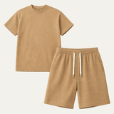 Hannes™ | Strukturiertes Sommer-Set T-Shirt & Shorts