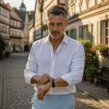 Samuel™ | Luftiges Hemd mit offenem Kragen