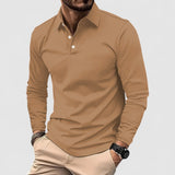 Gottlieb™ | Langarm-Poloshirt mit Kragen