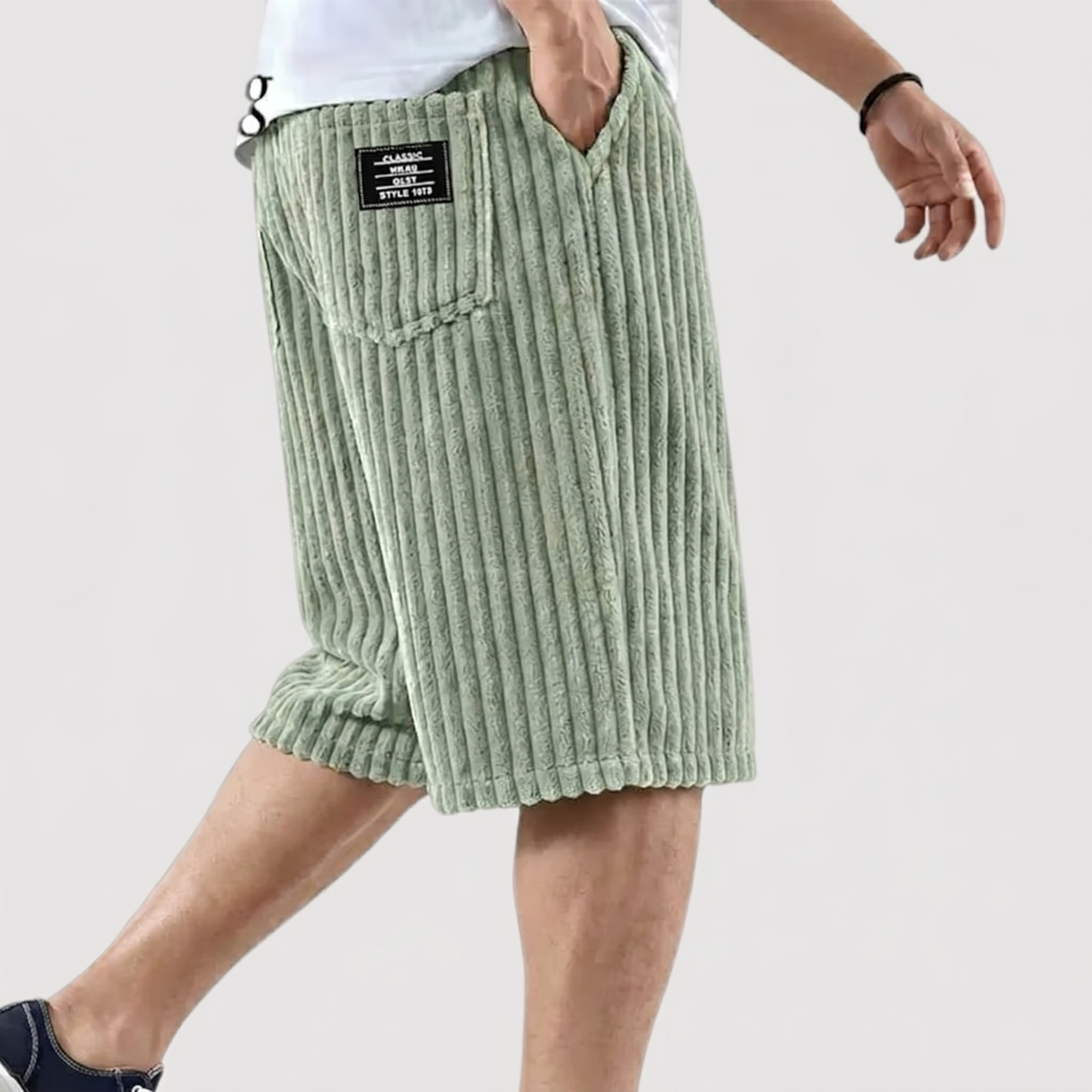 Ignaz™ | Weiche Rippshorts mit Seitentaschen