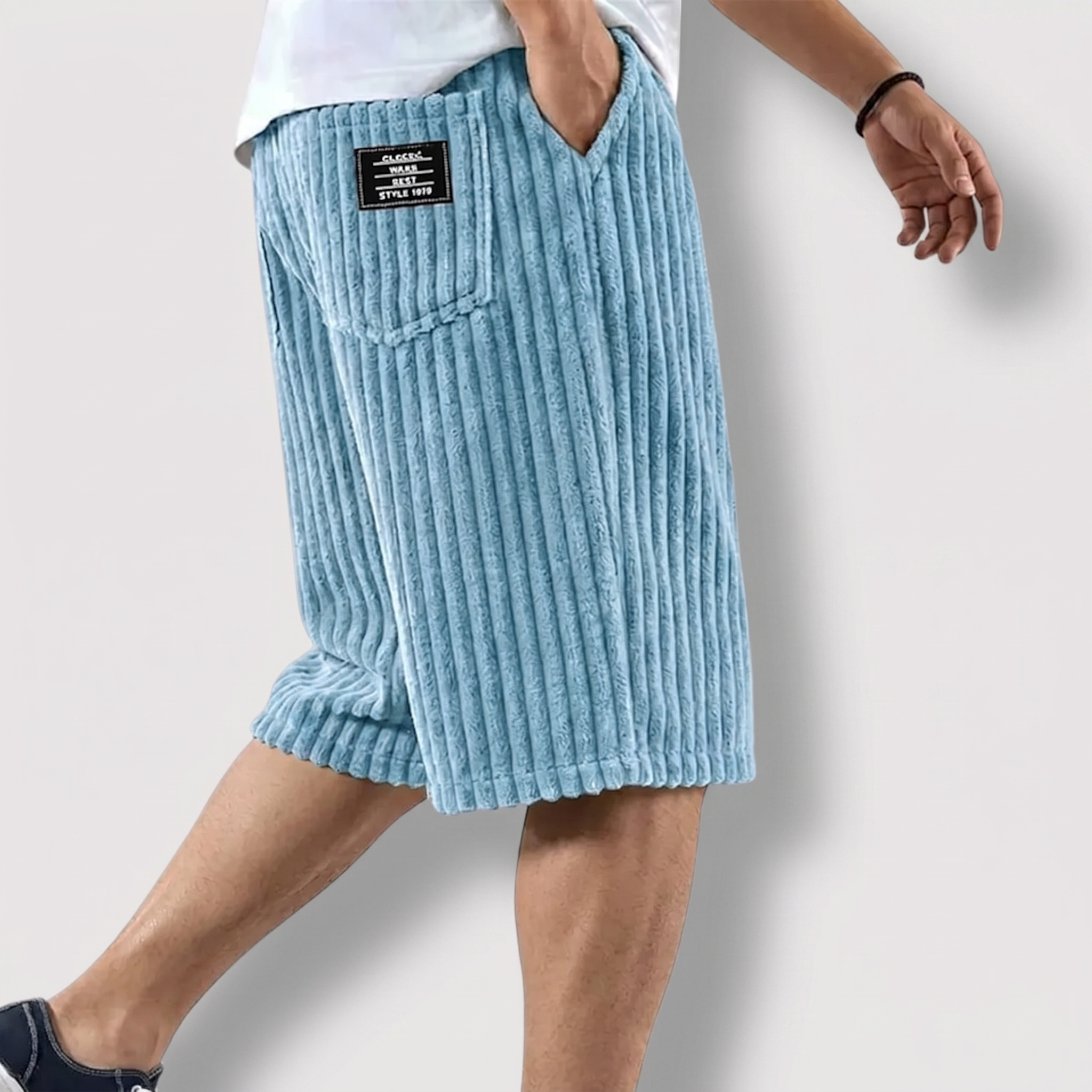 Ignaz™ | Weiche Rippshorts mit Seitentaschen