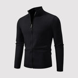 Ortwin™ | Strickjacke mit Stehkragen und Reißverschluss