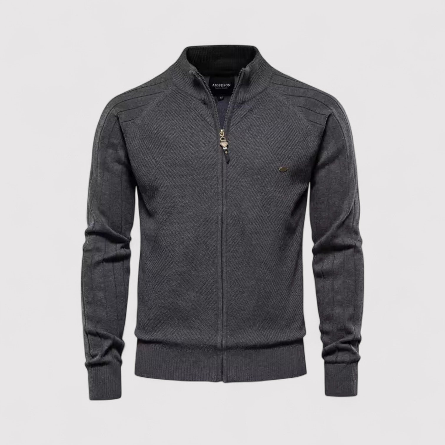 Achim™ | Strickjacke mit durchgehendem Reißverschluss