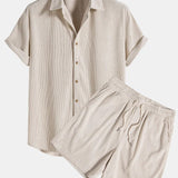 Luis™ | Mediterranes Sommer-Set Hemd & Hose