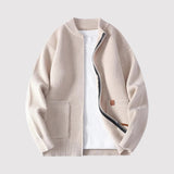 Maximilian™ | Rippstrick-Cardigan mit Reißverschluss