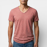 Thees™ | Elastisches Doppelpack-T-Shirt mit V-Ausschnitt